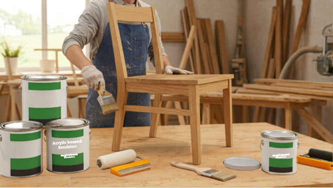 Ứng dụng keo acrylic Trong sản xuất sơn gỗ hệ nước